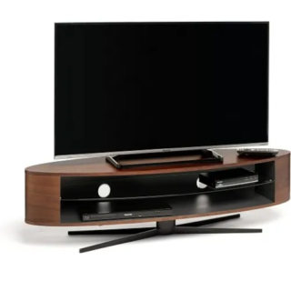 Chrome Entertainment Center & TV Stand - Brown