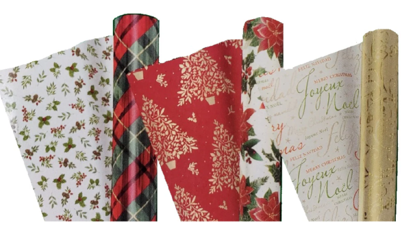 Kirkland Signature Double Sided Christmas Gift Wrap - 3 Rolls - Image 6