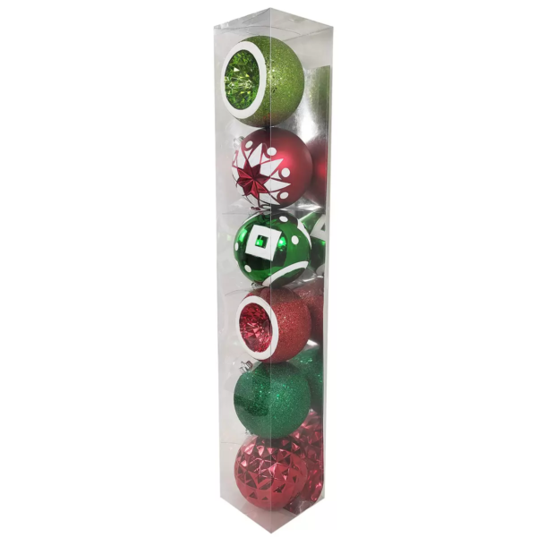 6 Inch (15 cm) Shatter-Resistant Christmas Ornaments Set of 6