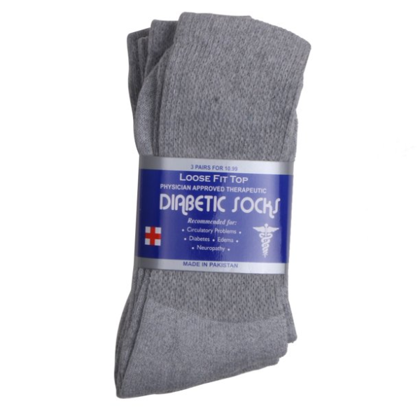 Breathable Cotton Diabetic Socks With Loose Fittings (3 Pairs) - Image 5