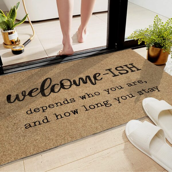 Welcome-ish Non-Slip Rubber Door Mat - Image 8