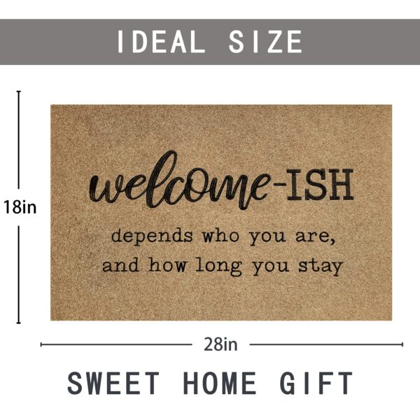 Welcome-ish Non-Slip Rubber Door Mat - Image 4