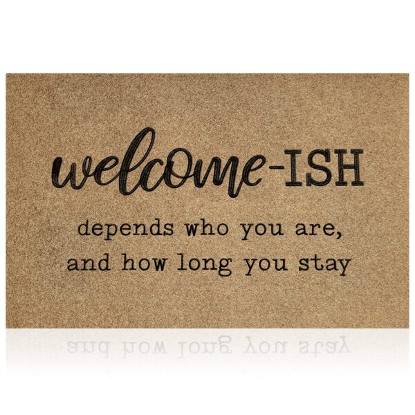 Welcome-ish Non-Slip Rubber Door Mat - Image 6