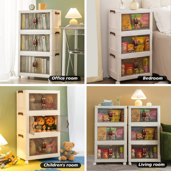 3 Tier Closet Organizers Stackable Storage Bins - Image 7