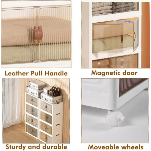 3 Tier Closet Organizers Stackable Storage Bins - Image 6