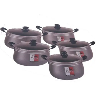 Royal Kitchen Ware Aluminium Cookware Set - 5 Pieces